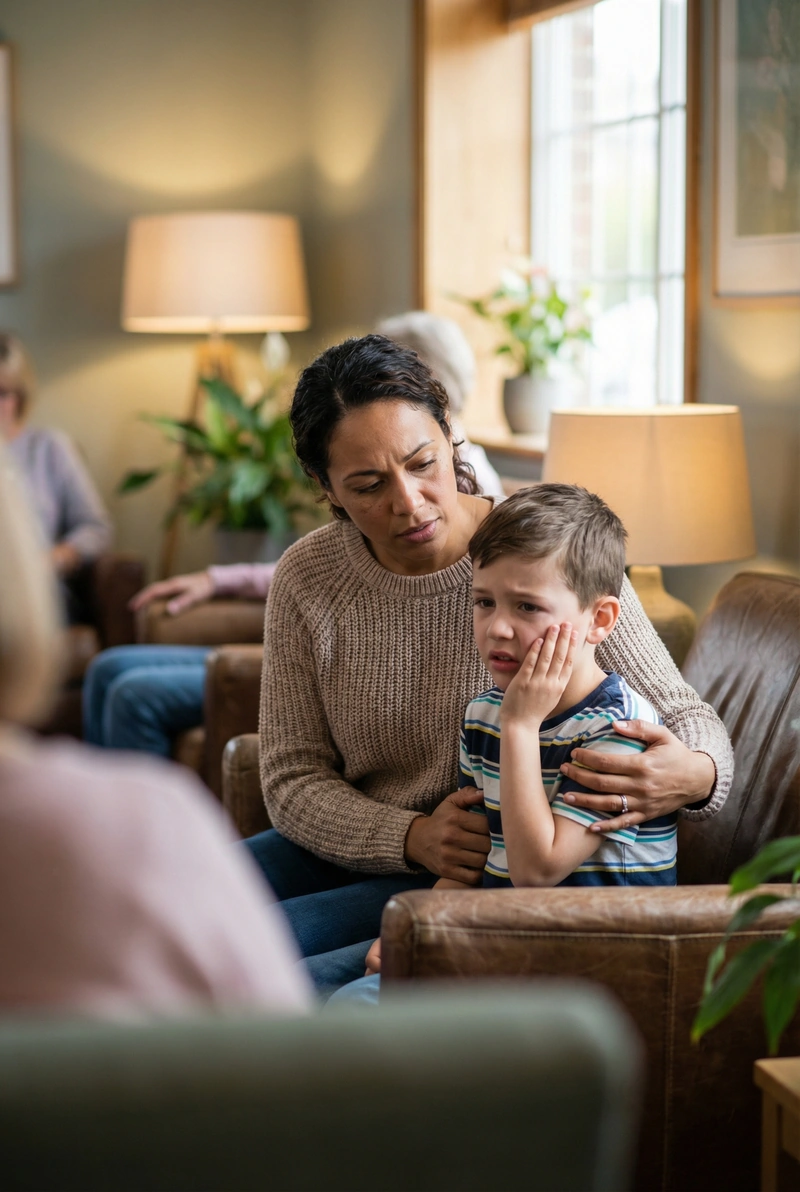 Young child during a gentle dental exam at myDental Round Rock