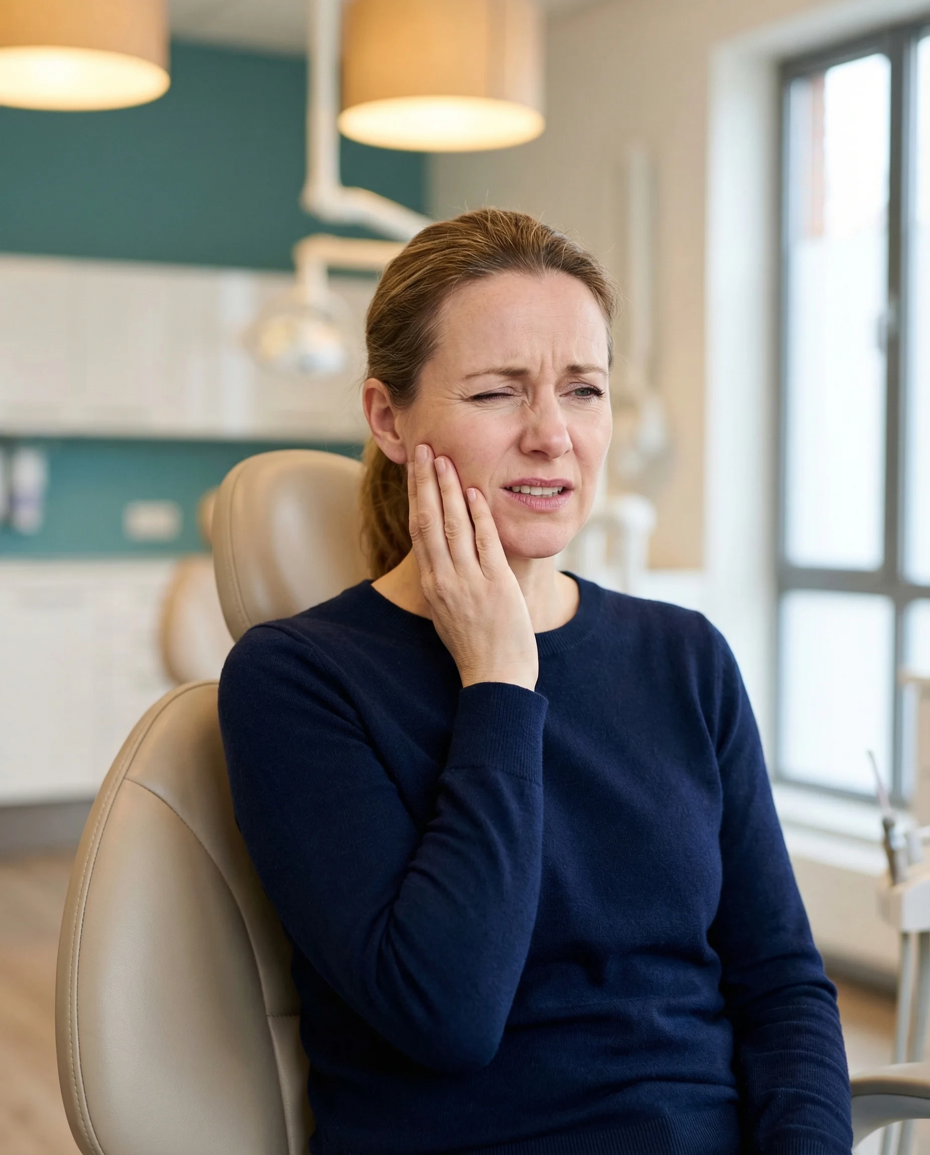 Patient considering oral surgery options at myDental Tech Ridge in Austin