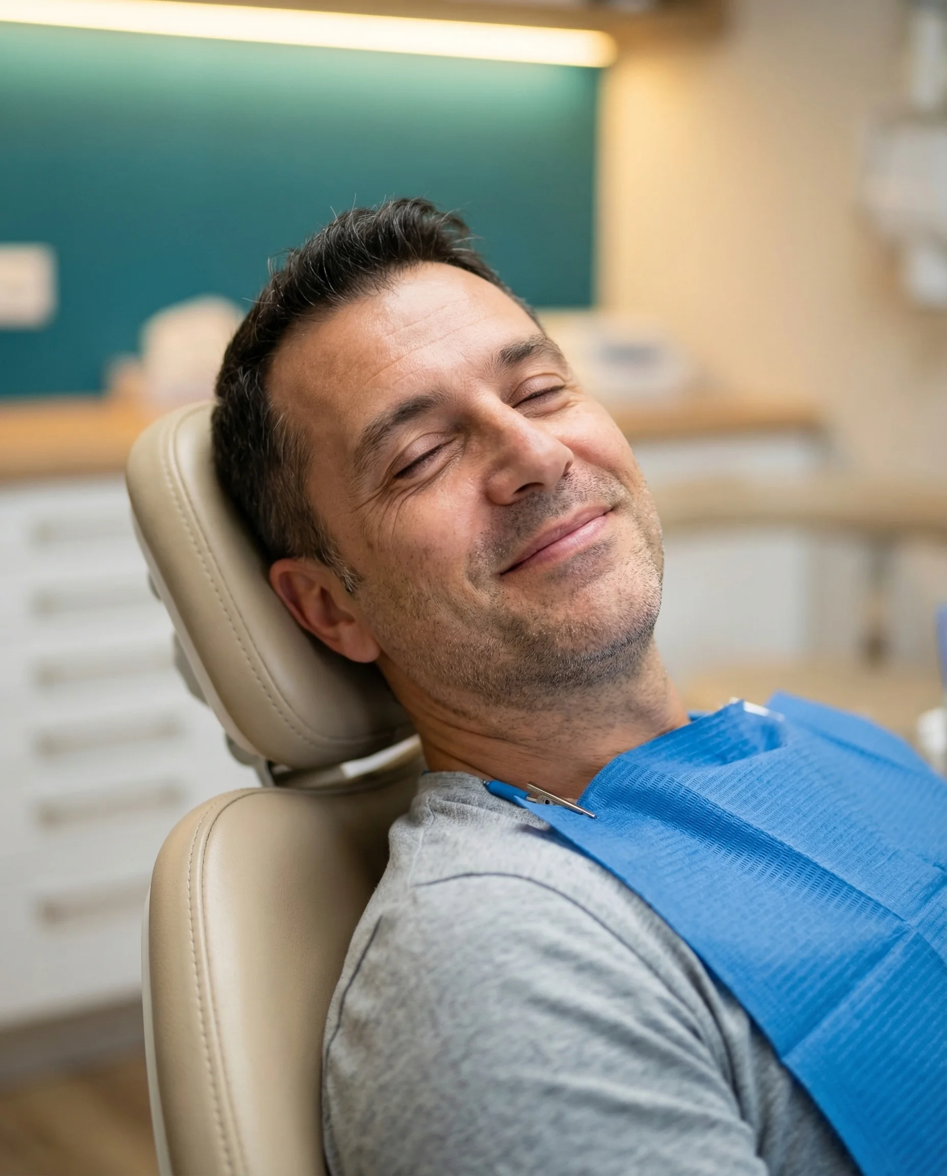 Relaxed patient after sedation dentistry at myDental Tech Ridge