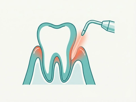 Laser gum therapy for precise periodontal treatment