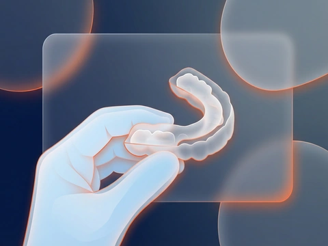 Custom dental night guard for TMJ disorder and teeth grinding